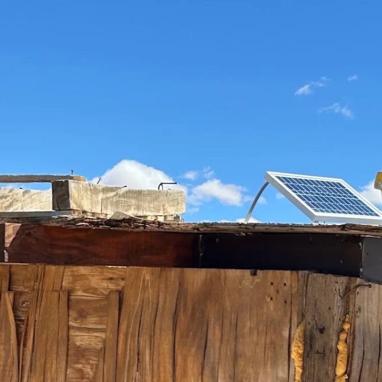 Solar panel installed on a home's roof